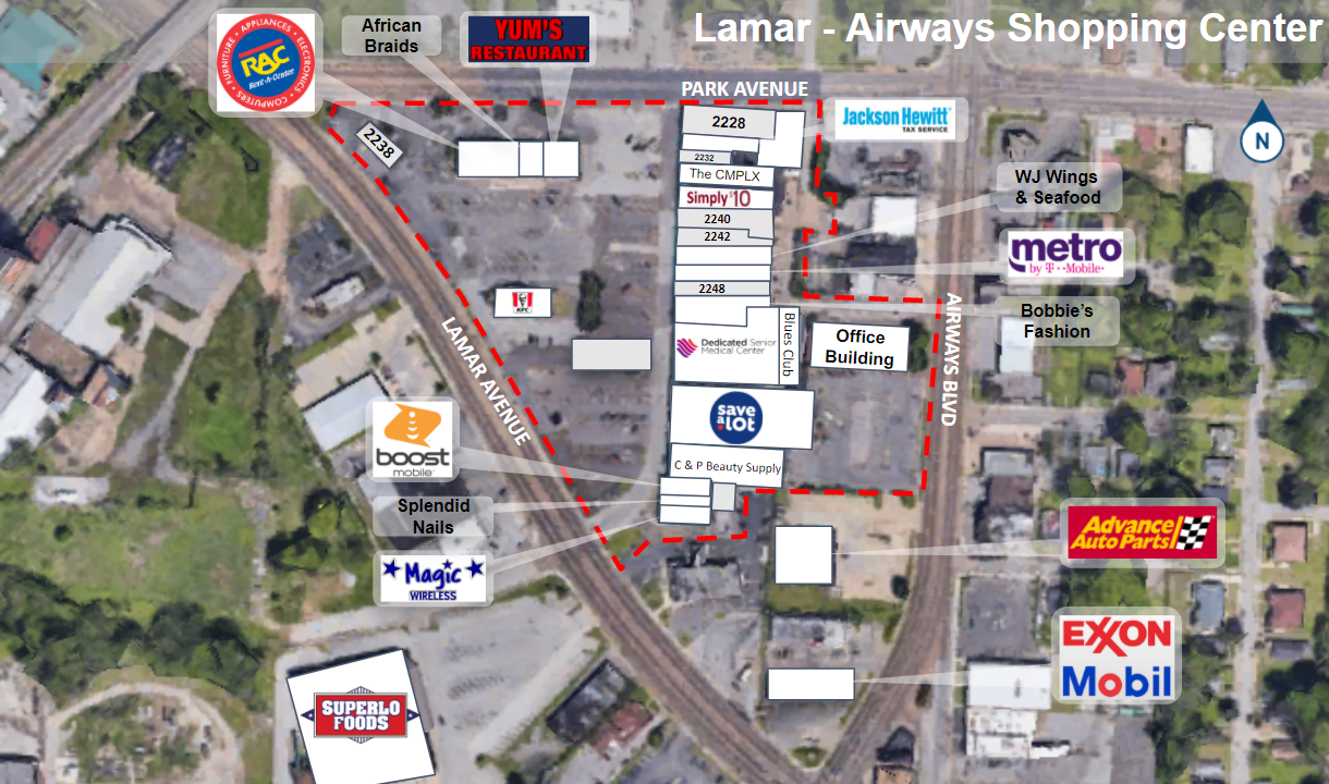 Lamar-Airways Shopping Center – 9 Available Units