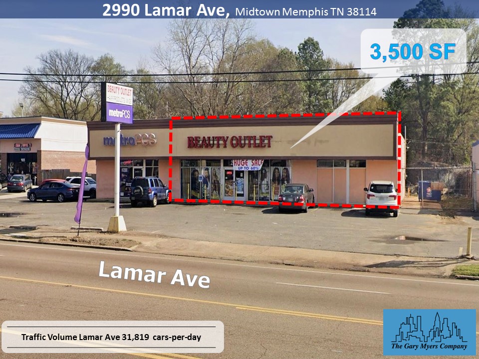 2990 Lamar Ave – Busy little strip center