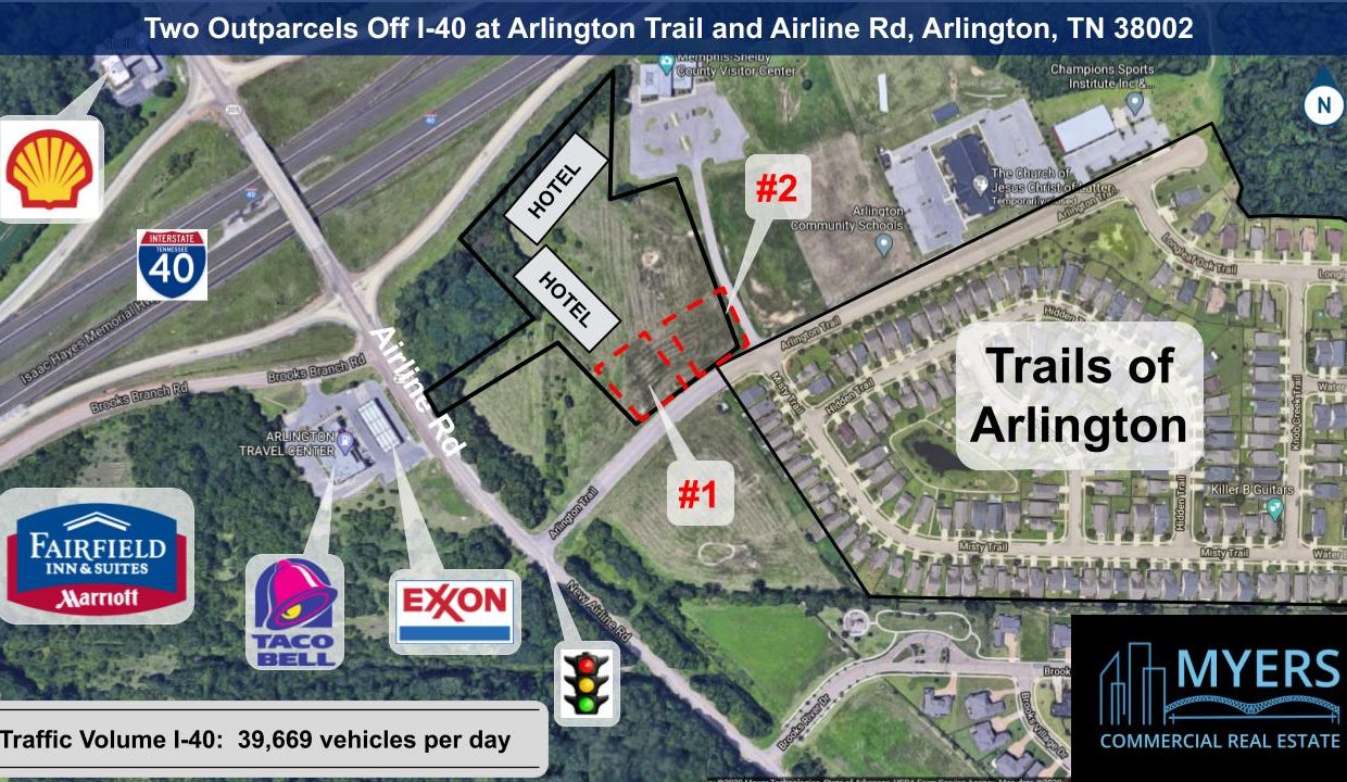 Arlington Trails Outparcels Map