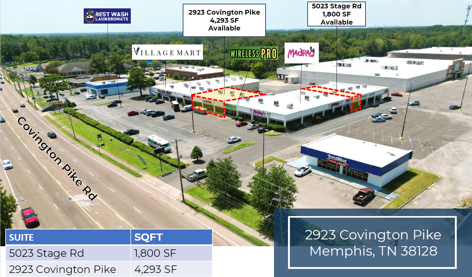 5023 Stage Rd. – Stage Crossing Shopping Center – *Available Soon*