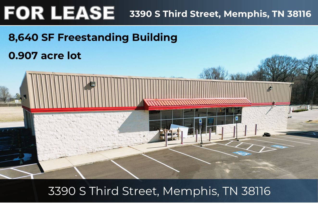 3390 S Third St. Memphis, TN | 8,640 SF available FOR LEASE